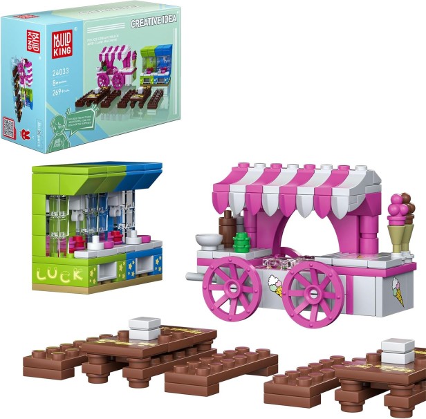 MOULD KING 24033 SKLEP ICE CREAM TRUCK &amp; CLAW MACHINE | 269 EL.