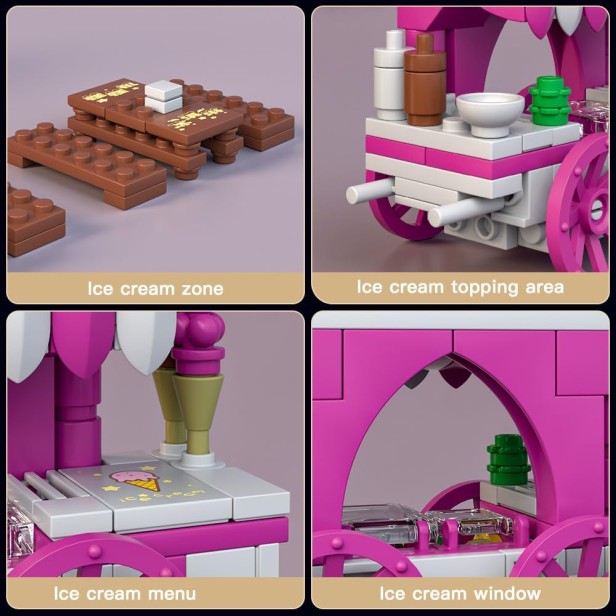 MOULD KING 24033 SKLEP ICE CREAM TRUCK &amp; CLAW MACHINE | 269 EL.