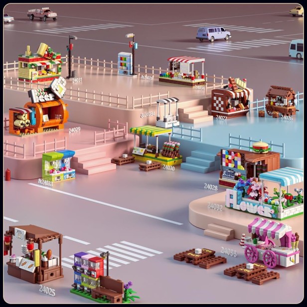 MOULD KING 24033 SKLEP ICE CREAM TRUCK &amp; CLAW MACHINE | 269 EL.
