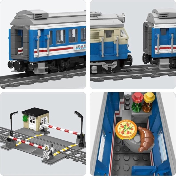 MOULD KING 12022 POCIĄG DF4B DIESEL LOCOMOTIVE | 1212 EL.