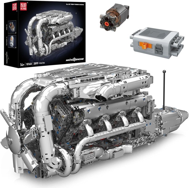 KLOCKI MOULD KING 10168  SILNIK V8 TWIN-TURBO ENGINE_1