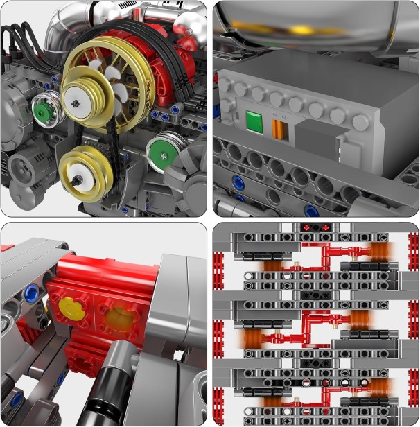 MOULD KING 10181 SILNIK FLAT ENGINE | 2375 EL.