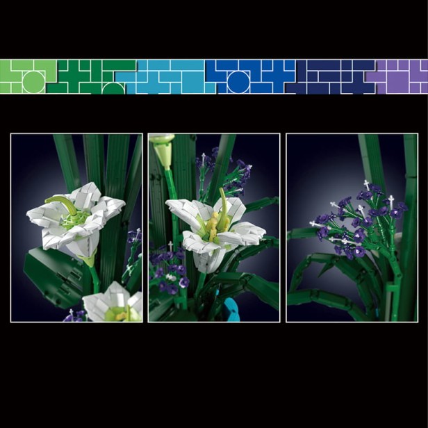 MOULD KING 10023 KWIATEK FAIRY LILY | 1513 EL.