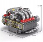 KLOCKI MOULD KING 10193 SILNIK PORSHE BOXER FLAT-6 ENGINE | 609 EL.