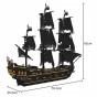 KLOCKI MOULD KING 13199 STATEK PIRACKI CZARNA PERŁA BLACK PEARL | 3180 EL.