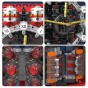 Klocki Mould King 10187 Zegar Mechaniczny Cyberpunk Clock | 1601 el.