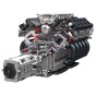 Klocki Mould King 10250 Silnik Lexus LR V10 Engine &amp; Gearbox | 1834 el.