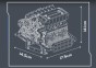 Klocki Mould King 10213 Silnik BMW S55 Rzędowy Sześciocylindrowy | 744 el.